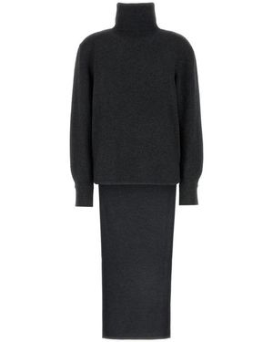 Givenchy Long Back High Neck Jumper - Black