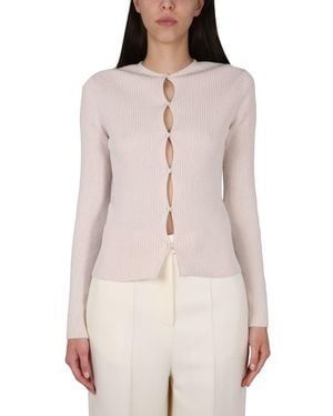 Fendi Cotton Cardigan - Natural