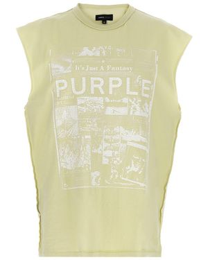 Purple Brand 'Textured' T-Shirt - Green