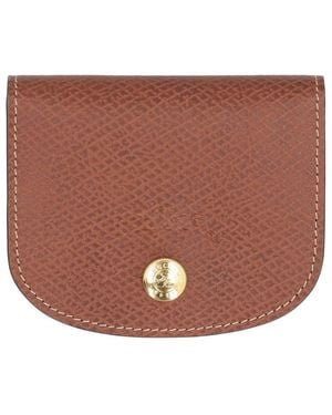 Longchamp Épure Leather Card Holder - Brown