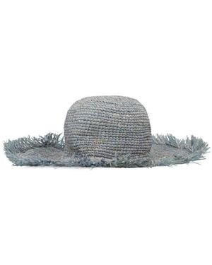 MADE FOR A WOMAN Made For A Chapeau 9 Straw Hat - Grey