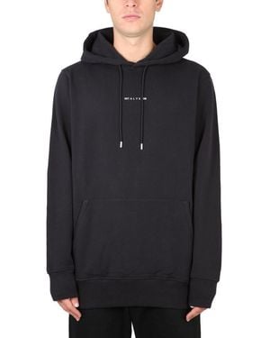 1017 ALYX 9SM Felpa Con Stampa Logo - Blue