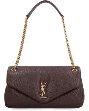 Saint Laurent Calypso Leather Crossbody Bag - Purple