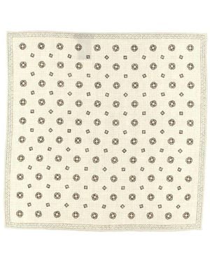 Brunello Cucinelli Patterned Pocket Clutch - Natural