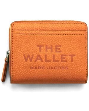 Marc Jacobs The Leather Mini Compact Wallet - Orange