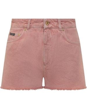 Dolce & Gabbana Denim Cotton Shorts - Pink