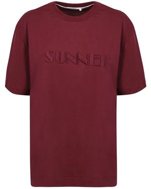Sunnei T-Shirts - Red