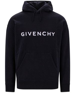Givenchy Cotton Hoodie - Blue