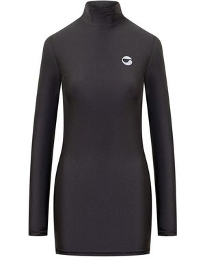 Coperni Dress With Logo - Blue