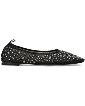 Tory Burch Crystal Ballet Flats - Black