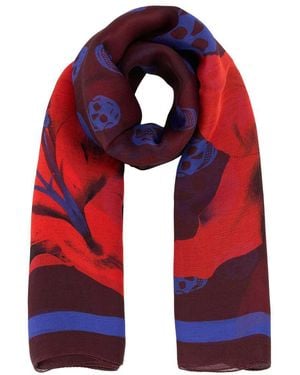 Alexander McQueen Scarves And Foulards - Red