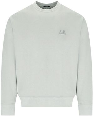 C.P. Company Diagonal Fleece Fox Sweatshirt - Grey