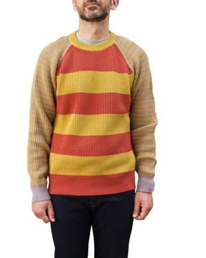 Paul Smith Striped-Knit Jumper - Orange