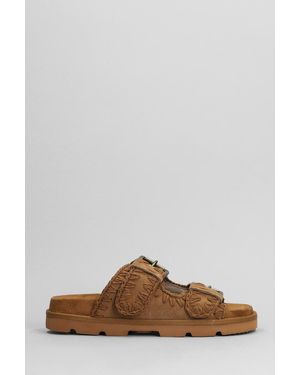 Mou Low Bio Sandal Flats - Brown