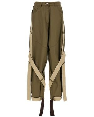 The Attico 'Military' Trousers - Green