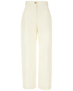 Low Classic Trousers - White