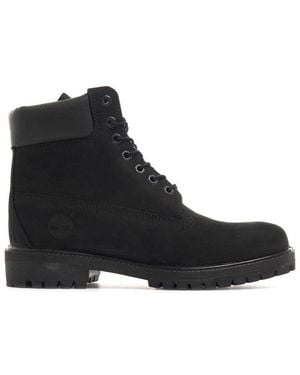 Timberland Panelled Suede Ankle Boots - Black