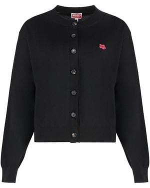 KENZO Wool Cardigan - Black