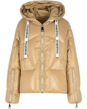 Khrisjoy 'Shiny' Polyamide Down Jacket - Natural