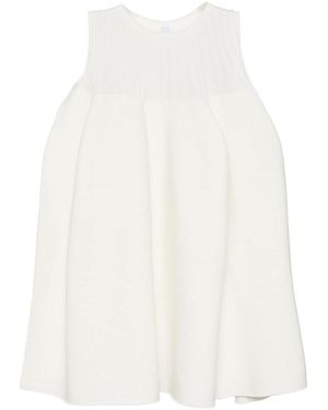 CFCL Pottery Sleeveless Bust Flare Top - White