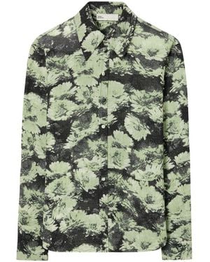 Tory Burch Floral Print Shirt - Green