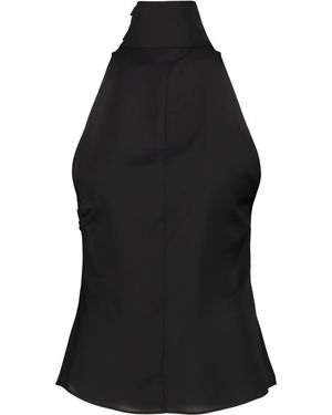 Courreges Blouse Scarf Mockneck - Black