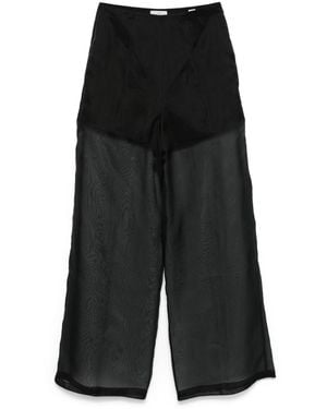 Forte Forte My Trousers Semi-Sheer Trousers - Black