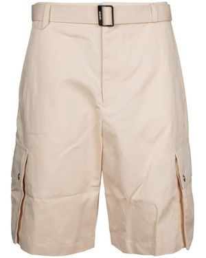 Jacquemus Belted Cargo Shorts - Natural