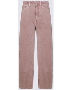 Lemaire Cotton Denim Jeans - Pink