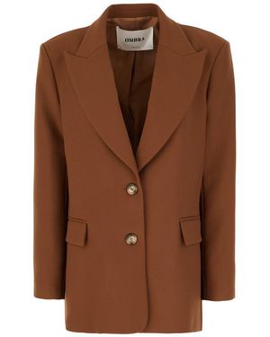 OMBRA MILANO Jackets & Vests - Brown