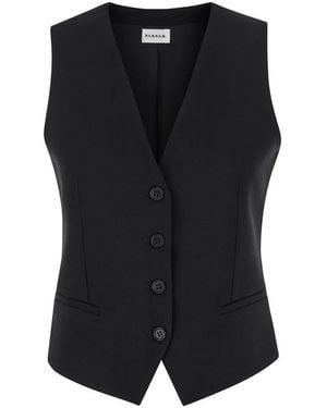 P.A.R.O.S.H. Vest With Button Closure - Black