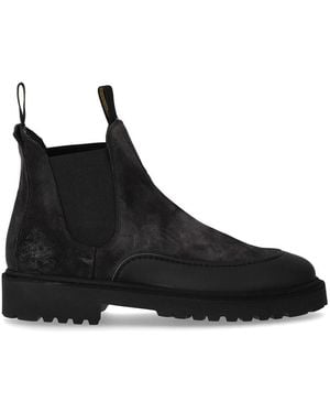 Doucal's Hummel Anthracite Chelsea Boot - Black