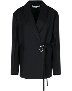 JW Anderson 'T' Viscose Blazer - Black