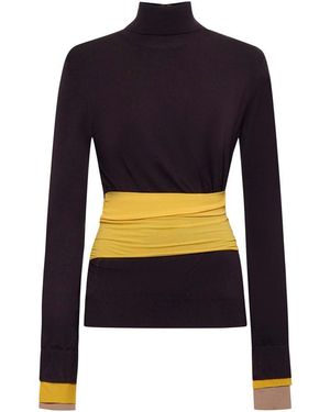 Fendi Wool Turtle-Neck Jumper - Blue