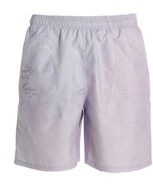 Objects IV Life Printed Beach Shorts - Purple