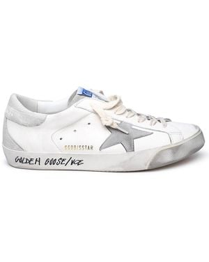 Golden Goose Leather Trainers - White