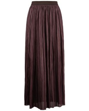 Roberto Collina Plissé Skirt - Purple