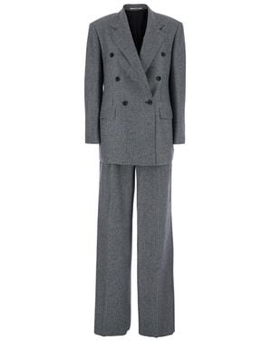Tagliatore Double Breasted Blazer - Grey