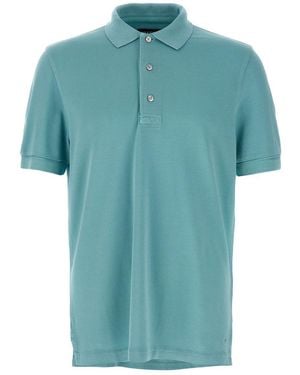 Tom Ford Piqué Polo Shirt - Blue