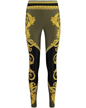 Versace Printed Leggings - Green