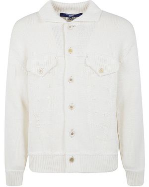 JUNYA WATANABE X COMME DES GARÇONS Denim Cardigan - White