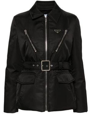Prada Coats Jackets in Natural Lyst UK