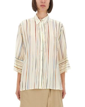 Paul Smith "Signature Stripe" Shirt - Natural