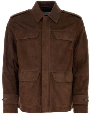 Suede Saharan jacket - Men | Ferragamo