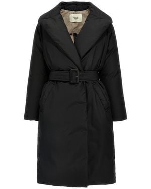 Fendi Padded Coat - Black