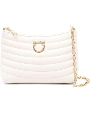 Ferragamo Leather Shoulder Bags - White