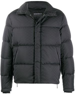 Emporio Armani Nylon Short Down Jacket - Black