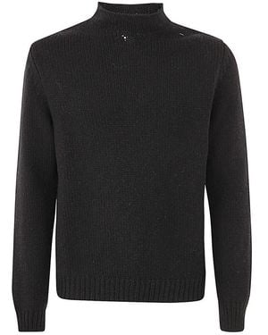 Original Vintage Style Turtleneck Pullover - Black