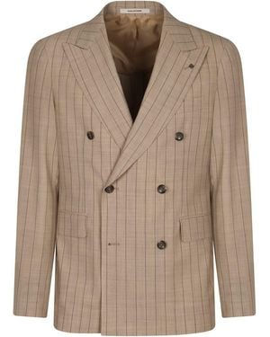 Tagliatore Virgin Wool Two-Piece Suit - Brown
