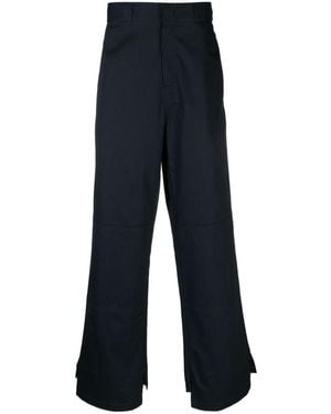 Palm Angels Cotton Trousers - Blue